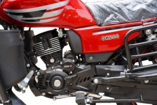 Мотоцикл OKMAX OK200 черный, красный6