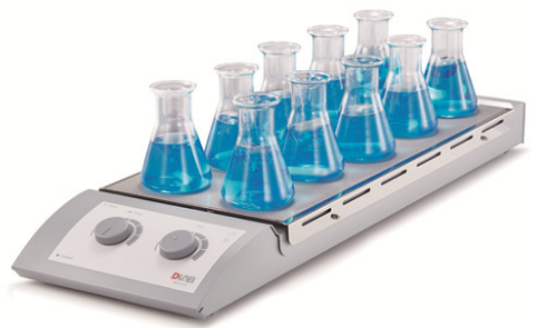 Плитка мульти 10 позиционная до 340 С с магнитной мешалка серий MS