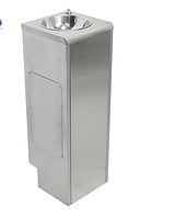 Кнопочный питьевой фонтан для школ и предприятий Fonteco DF24-1LBR