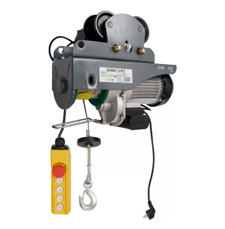 Таль электрическая Euro-lift KX 250 125/250 кг, 12/6 м передвижная