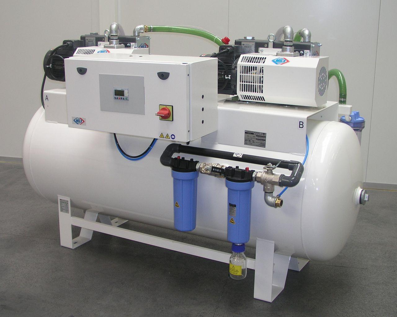 Вакуумная станция с ресивером