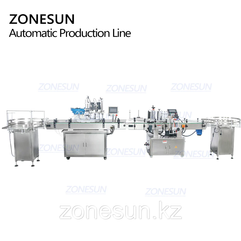 ZONESUN ZS-FAL180A8 ПОЛНОСТЬЮ АВТОМАТИЧЕСКАЯ МАШИНА ДЛЯ РОЗЛИВА И ЭТИКЕТИРОВАНИЯ ЖИДКОСТЕЙ С МАГНИТНЫМ НАСОСОМ