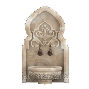 Мраморная арка АМ-56 для курны в хамам