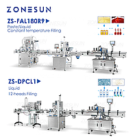 ZONESUN ZS-FAL180R9/ZS-DPCL1 АВТОМАТИЧЕСКАЯ ПРОИЗВОДСТВЕННАЯ ЛИНИЯ ДЛЯ РОЗЛИВА И УКУПОРКИ ЭТИКЕТОК