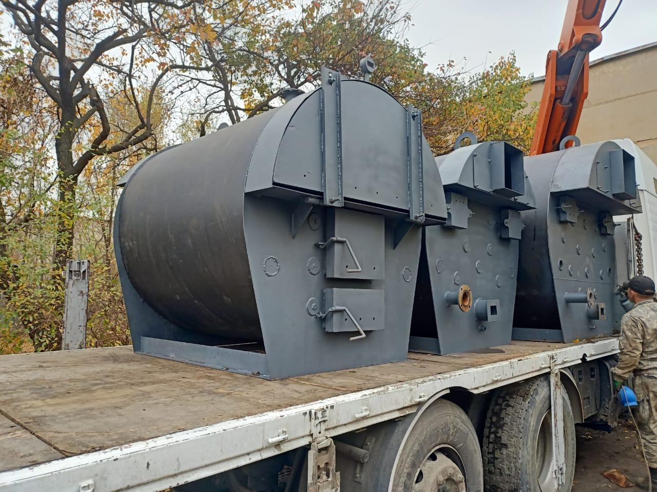 КТГ-550кВт Котёл на твёрдом топливе, водогрейный горизонтальный стальной