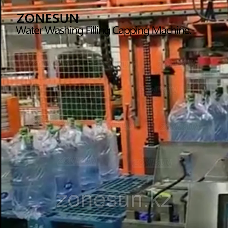 ZONESUN ZS-AFMW АВТОМАТИЧЕСКАЯ МАШИНА ДЛЯ ПРОМЫВКИ БУТИЛИРОВАННОЙ ВОДЫ, РОЗЛИВА И УКУПОРКИ 3-В-1