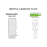 Монотемпературный винный шкаф Dunavox DAU-19.58B5