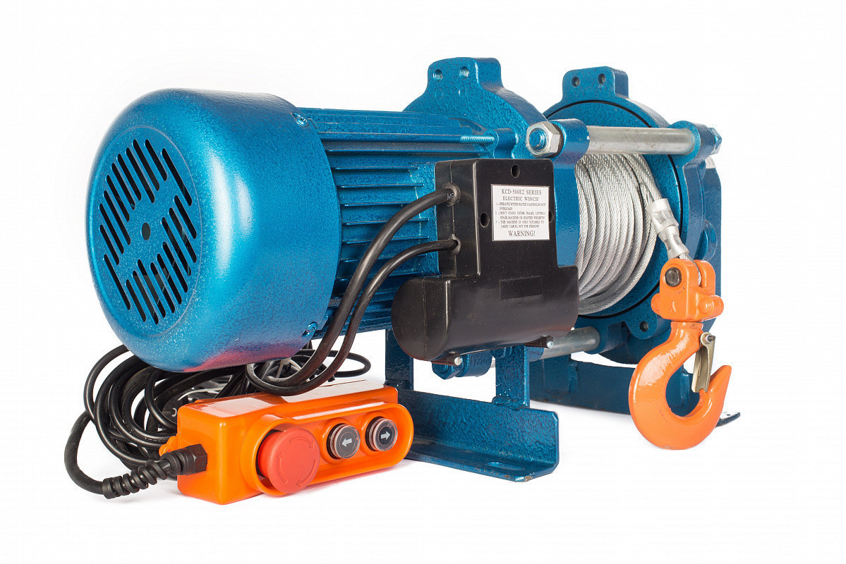 Лебедка с канатом 70м TOR ЛЭК-1000 E21 (KCD) 1000 КГ, 380 В