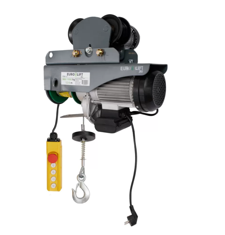 Таль электрическая Euro-lift KX 250 125/250 кг, 12/6 м передвижная