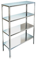 Стеллаж со сплошными полками ТЕХНО-ТТ СТР-324/1800 нерж