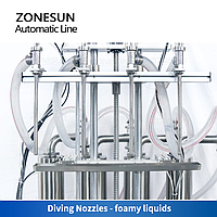ZONESUN ZS-FAL180X8 АВТОМАТИЧЕСКАЯ ПРОИЗВОДСТВЕННАЯ ЛИНИЯ ПО РОЗЛИВУ, УКУПОРКИ И ЭТИКИРОВКИ КВАДРАТНЫХ БУТЫЛОК1