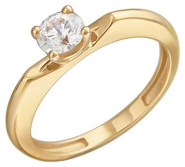 Эстет 01К139295 размер 17 вес 2.81 г золото, фианит