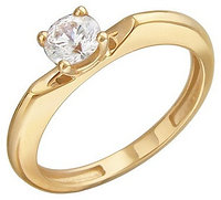 Эстет 01К139295 размер 17 вес 2.81 г золото, фианит