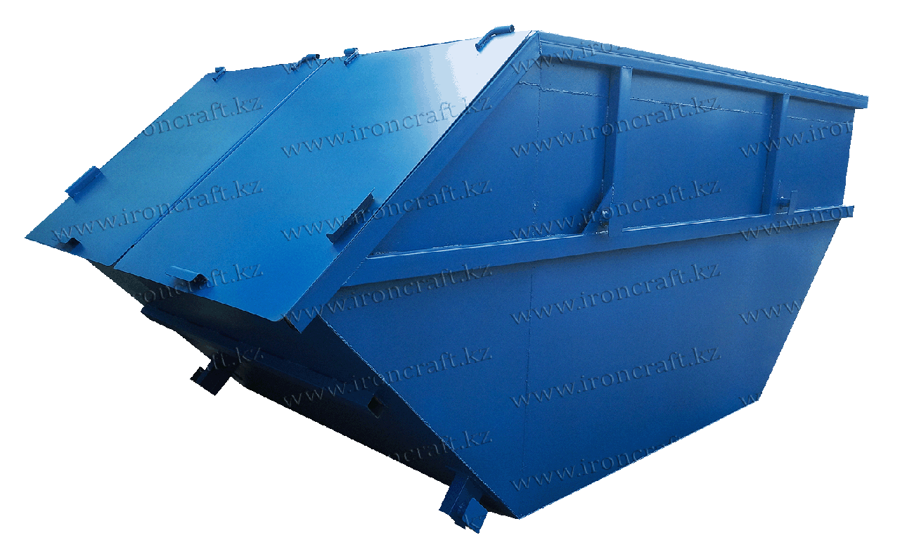 Бункер-накопитель БНУ- 8 м3 с крышкой для ТБО и крупногабаритного мусора