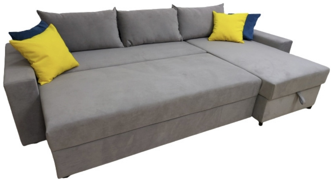A BLVD Elagante_sofa , обивка ткань, 100x300x160, серый