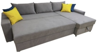 A BLVD Elagante_sofa , обивка ткань, 100x300x160, серый2