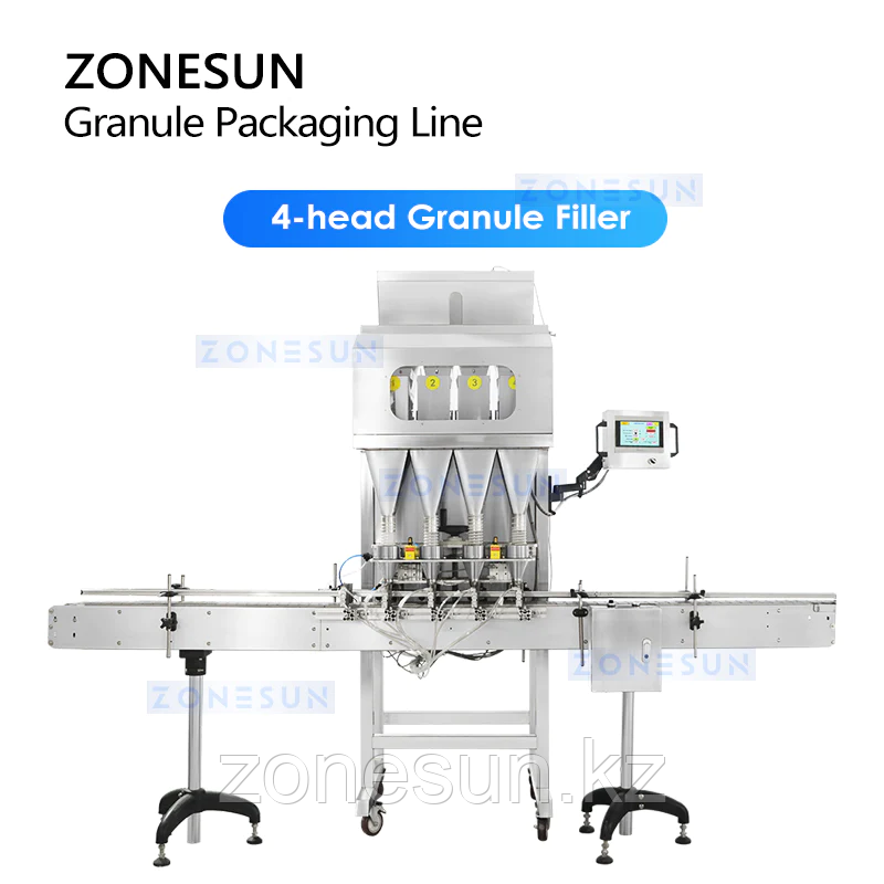 ZONESUN ZS-FAL180X10 АВТОМАТИЧЕСКАЯ ЛИНИЯ ДЛЯ ВЗВЕШИВАНИЯ ГРАНУЛ, РОЗЛИВА, УКУПОРКИ И ЭТИКЕТИРОВАНИЯ