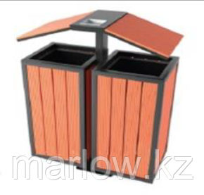 Урна двойная с пепельницей УСН 8601-0303-0602