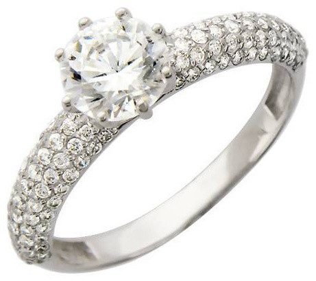 Эстет 01К124877_э размер 18 вес 2 г золото, фианит