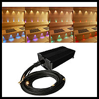 Комплект освещения для полков и спинок в русской бане Cariitti VPL30C-G229 (смена цвета, 28+1 точка, 20 Вт)