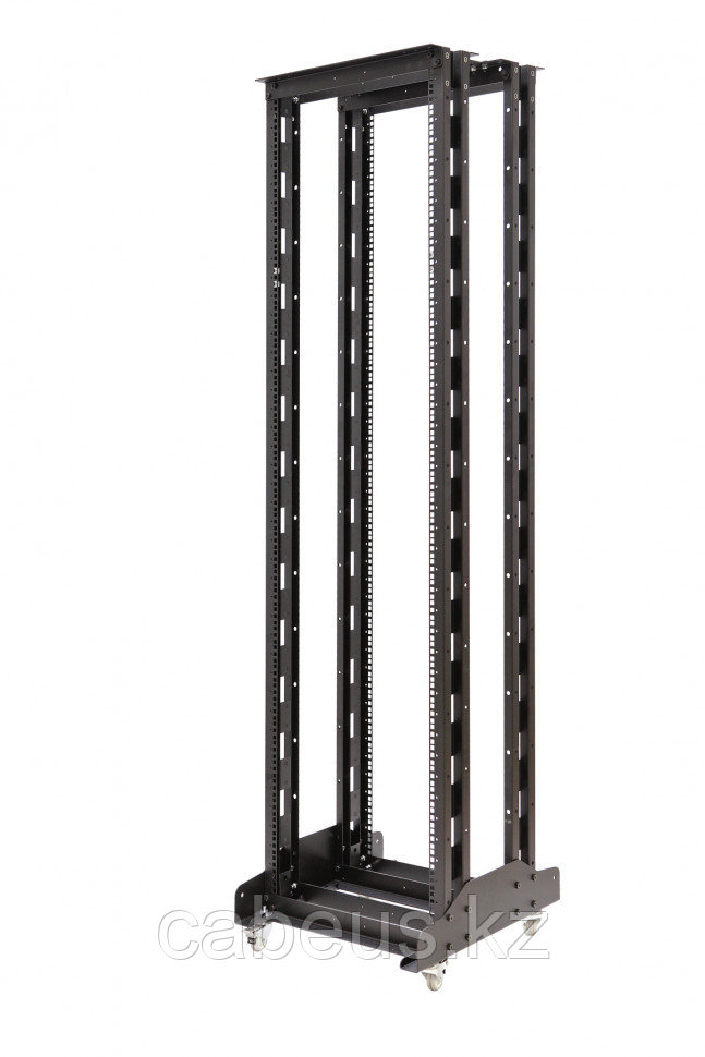 Рама для стойки Eurolan R300, 27U, 1290х595х555 мм (ВхШхГ), глубина 451 мм, цвет: чёрный, (19" открытая)