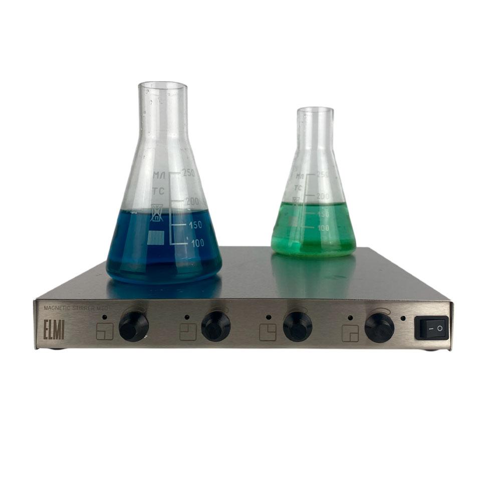 Мешалка магнитная ELMI MS-01 (4×2 л, 80 1500 об/мин)