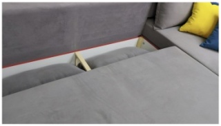 A BLVD Elagante_sofa , обивка ткань, 100x300x160, серый3