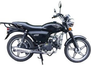 Мотоцикл Racer RC50 GS черный, бордовый