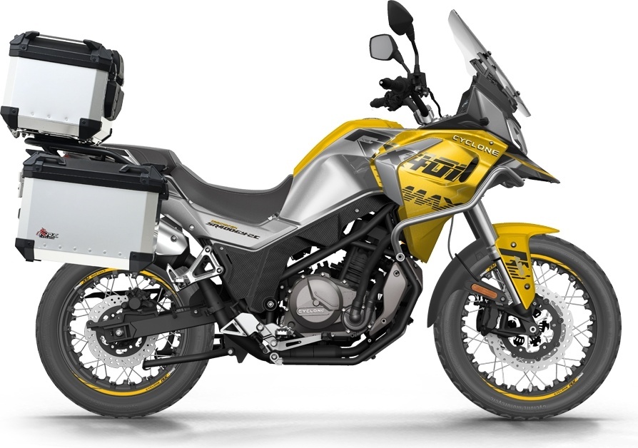 Мотоцикл BamX BX400-RX желтый, серебристый