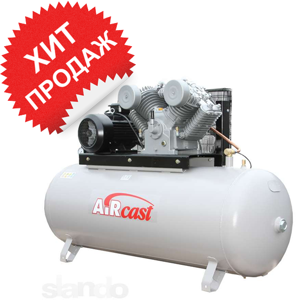 Поршневой компрессор с электродвигателем Remeza Aircast СБ4/Ф-500. LT 100