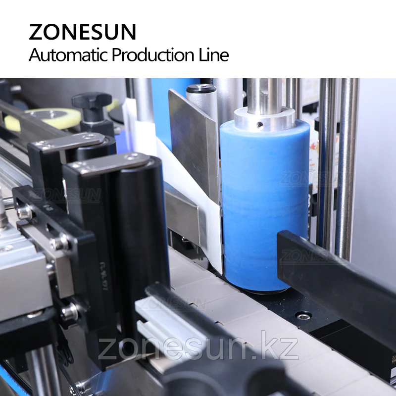 ZONESUN ПОЛНОСТЬЮ АВТОМАТИЧЕСКАЯ ПНЕВМАТИЧЕСКАЯ ЭТИКЕТИРОВОЧНАЯ МАШИНА ДЛЯ УКУПОРКИ КРУГЛЫХ БАНОК