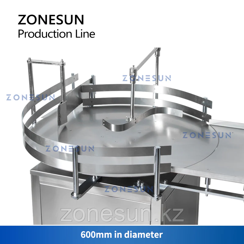 ZONESUN ZS-FAL180D6 ЛИНИЯ ПО РОЗЛИВУ ЭТИКЕТИРОВАНИЮ И УКУПОРКЕ КРУГЛЫХ БУТЫЛОК С МАГНИТНЫМ НАСОСОМ