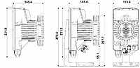 Мембранный дозирующий (дозировочный) насос Seko Tekna AKS 800 18L/H 1 BAR2