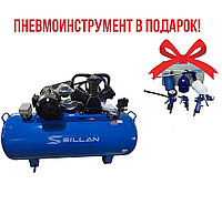Компрессор воздушный 3090-500 380V/10.0HP + подарок Набор пневмоинструмента Sillan