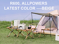 Портативный генератор ALLPOWERS R600, 299 Втч, 600 Вт, электростанция с розетками переменного тока6