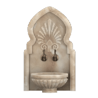 Мраморная арка АМ-58 для курны в хамам