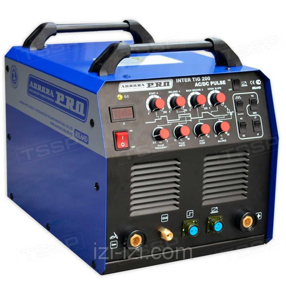 Сварочный аппарат аргонодуговой сварки AuroraPRO INTER TIG 200 AC/DC PULSE Mosfet