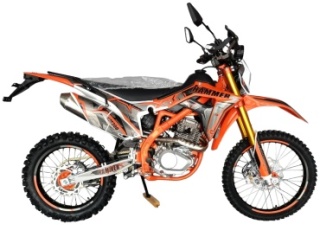 Мотоцикл A BLVD Hammer HM300 оранжевый, черный3