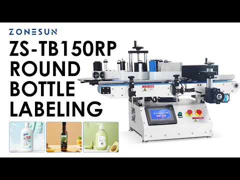 ZONESUN ZS-TB150RP Настольный аппликатор этикеток на круглые бутылки7
