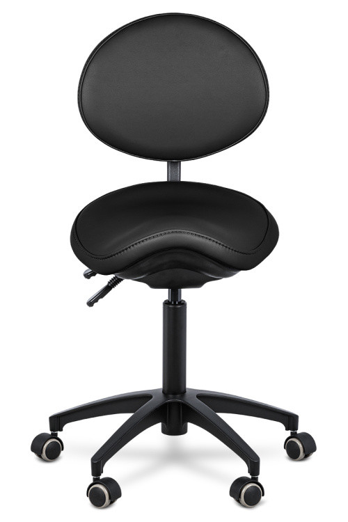 СТУЛ-СЕДЛО СО СПИНКОЙ MERCURY BLACK