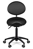 СТУЛ-СЕДЛО СО СПИНКОЙ MERCURY BLACK