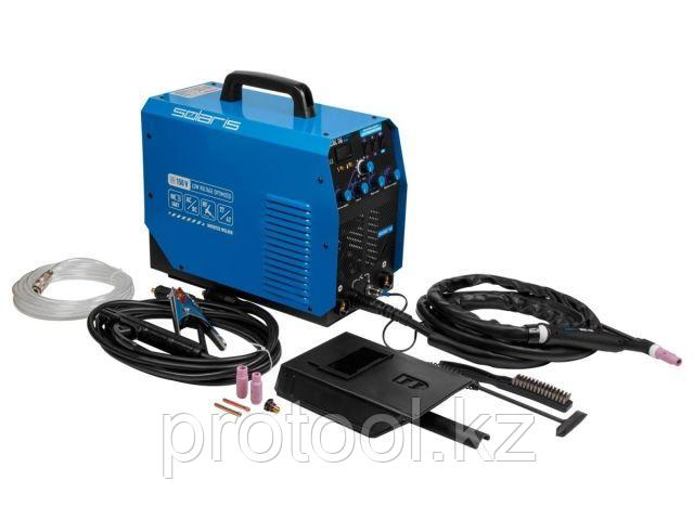 Инверторный аппарат аргонодуговой сварки SOLARIS TIG-220 AC/DC (AC/DC TIG; HF; MMA; 200 A; 150 В-240 В)
