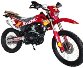 Мотоцикл A-Sport SYCMCC300 красный