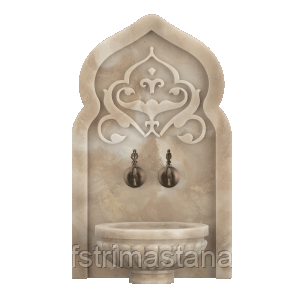 Мраморная арка АМ-36 для курны в хамам