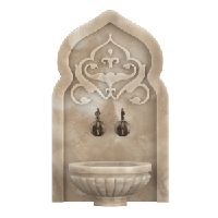 Мраморная арка АМ-36 для курны в хамам