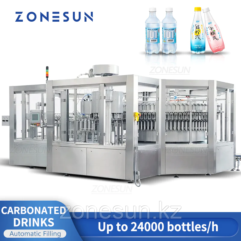 ZONESUN ZS-AFMC AUTOAMTIC МАШИНА ДЛЯ РОЗЛИВА ГАЗИРОВАННЫХ НАПИТКОВ В ПЭТ-БУТЫЛКИ