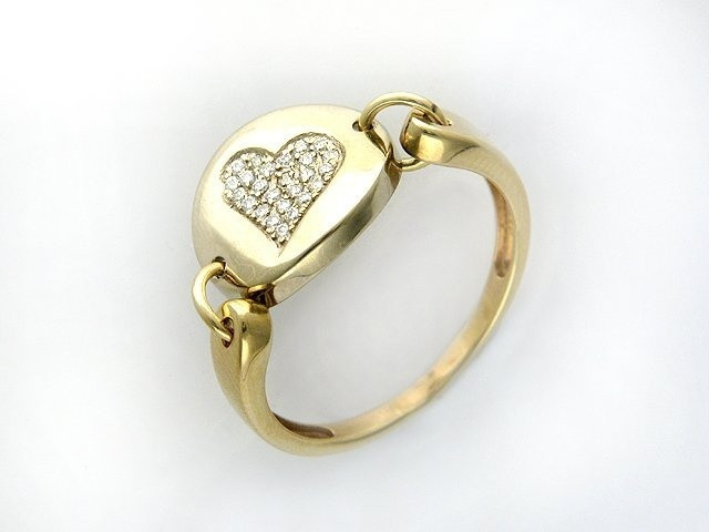 Эстет 01К164801Ж размер 17 вес 2.88 г золото, фианит