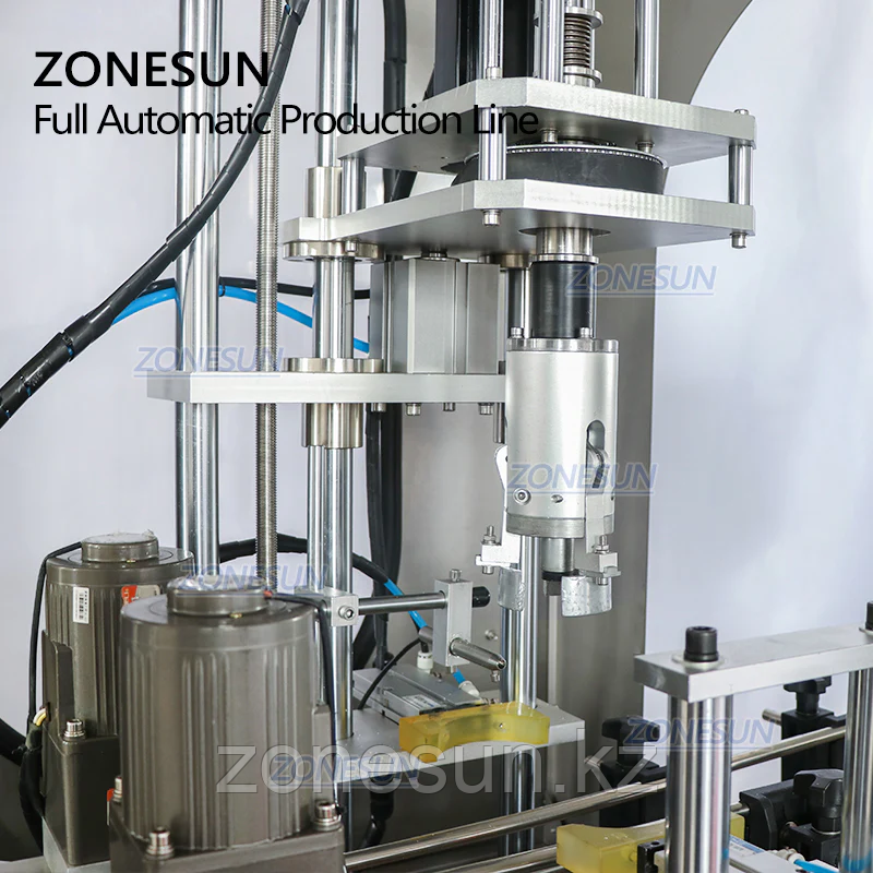 ZONESUN F-STYLE МАШИНА ДЛЯ РОЗЛИВА И УКУПОРКИ ЖИДКИХ ПАСТ С УСТРОЙСТВОМ ПОДАЧИ КРЫШЕК