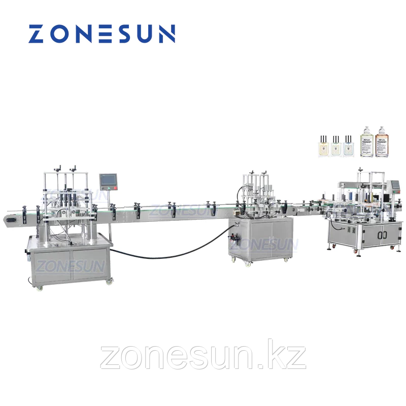 ZONESUN ZS-FAL180X1 АВТОМАТИЧЕСКАЯ ВАКУУМНАЯ МАШИНА ДЛЯ РОЗЛИВА И УКУПОРКИ КРУГЛЫХ И КВАДРАТНЫХ БУТЫЛОК
