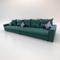 ESKO Lux диван, обивка велюр, 90x130x40, зеленый